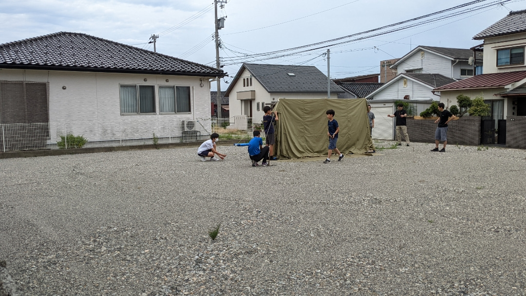 [富山16団]ボーイ隊 Ａ型テント訓練