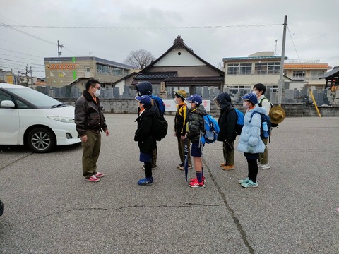 [高岡26団] CS隊　月の輪訓練　餅つき