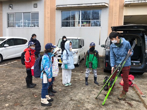 [高岡26団] CS隊　スキー準備と雪遊び